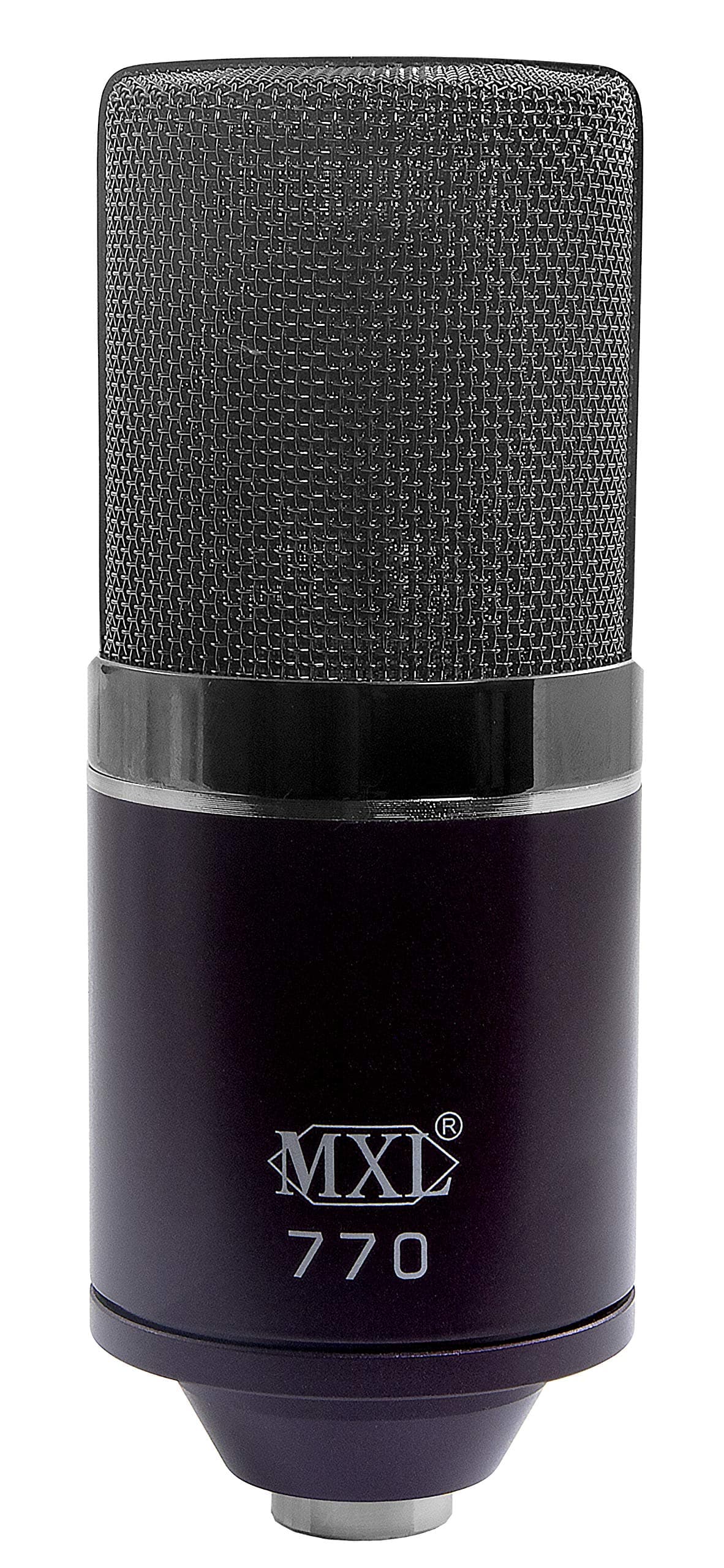 MXL 770 Midnight Special Edition Condenser Microphone with Shock Mount