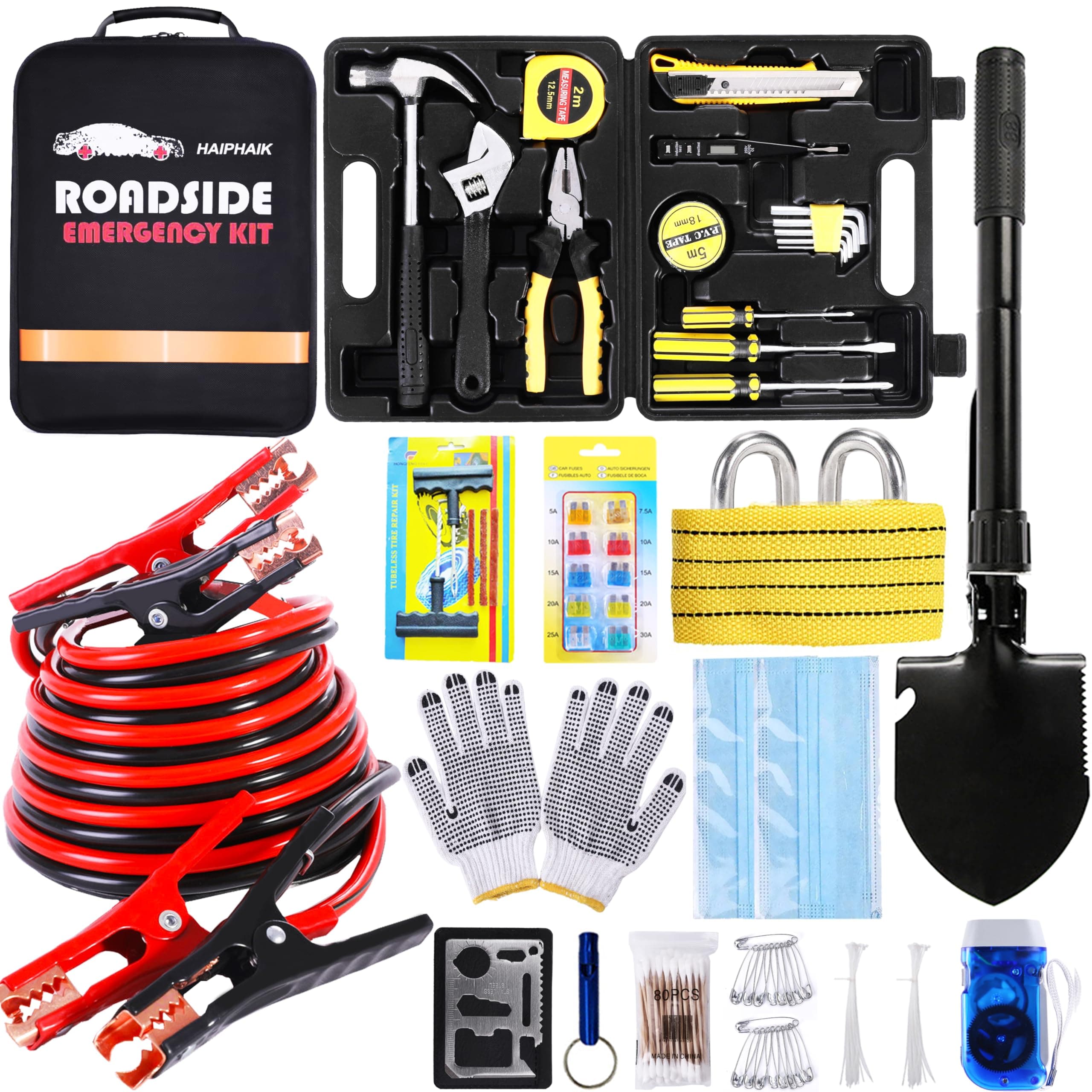 HAIPHAIK Car Emergency Roadside Kit