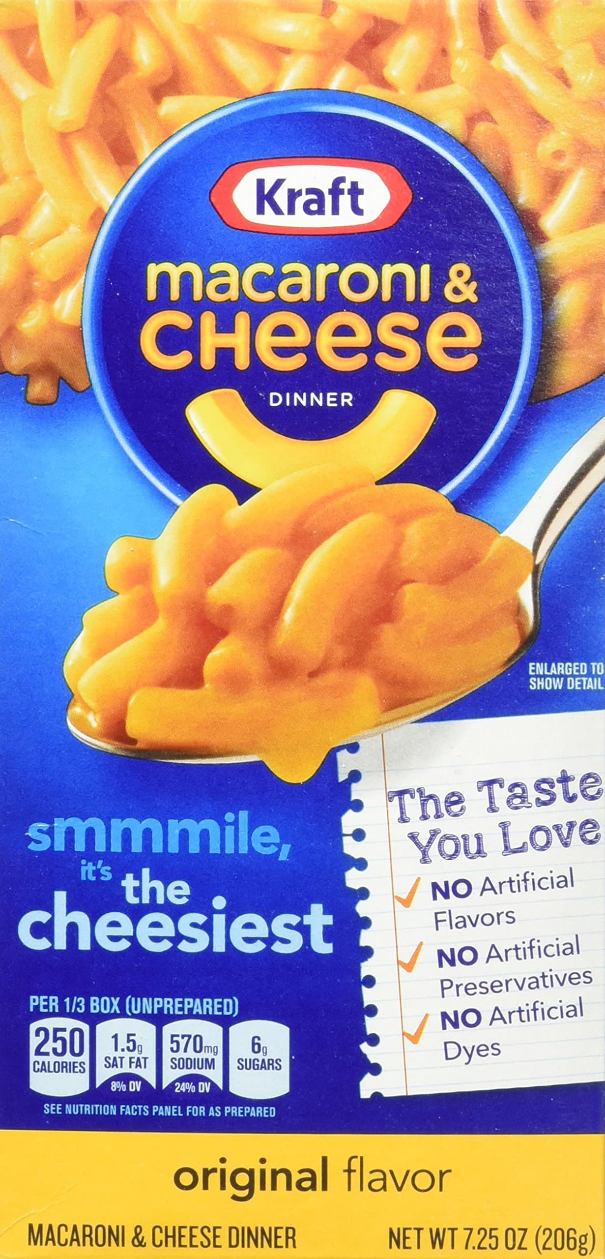 Kraft Macaroni & CheeseOriginal, 7.25 Ounce Boxes (Pack of 8)