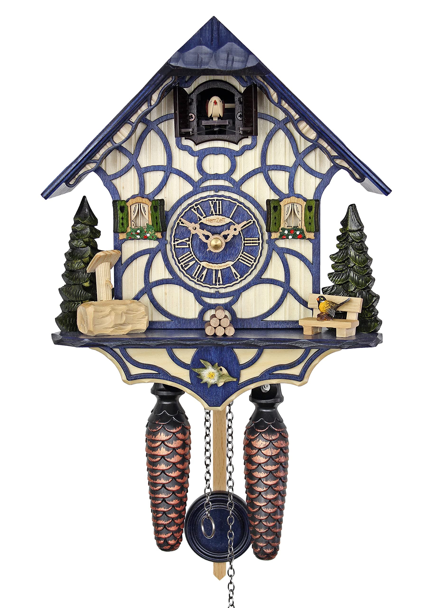 Quartz Cuckoo Clock - Magic Blue AH 34 QM