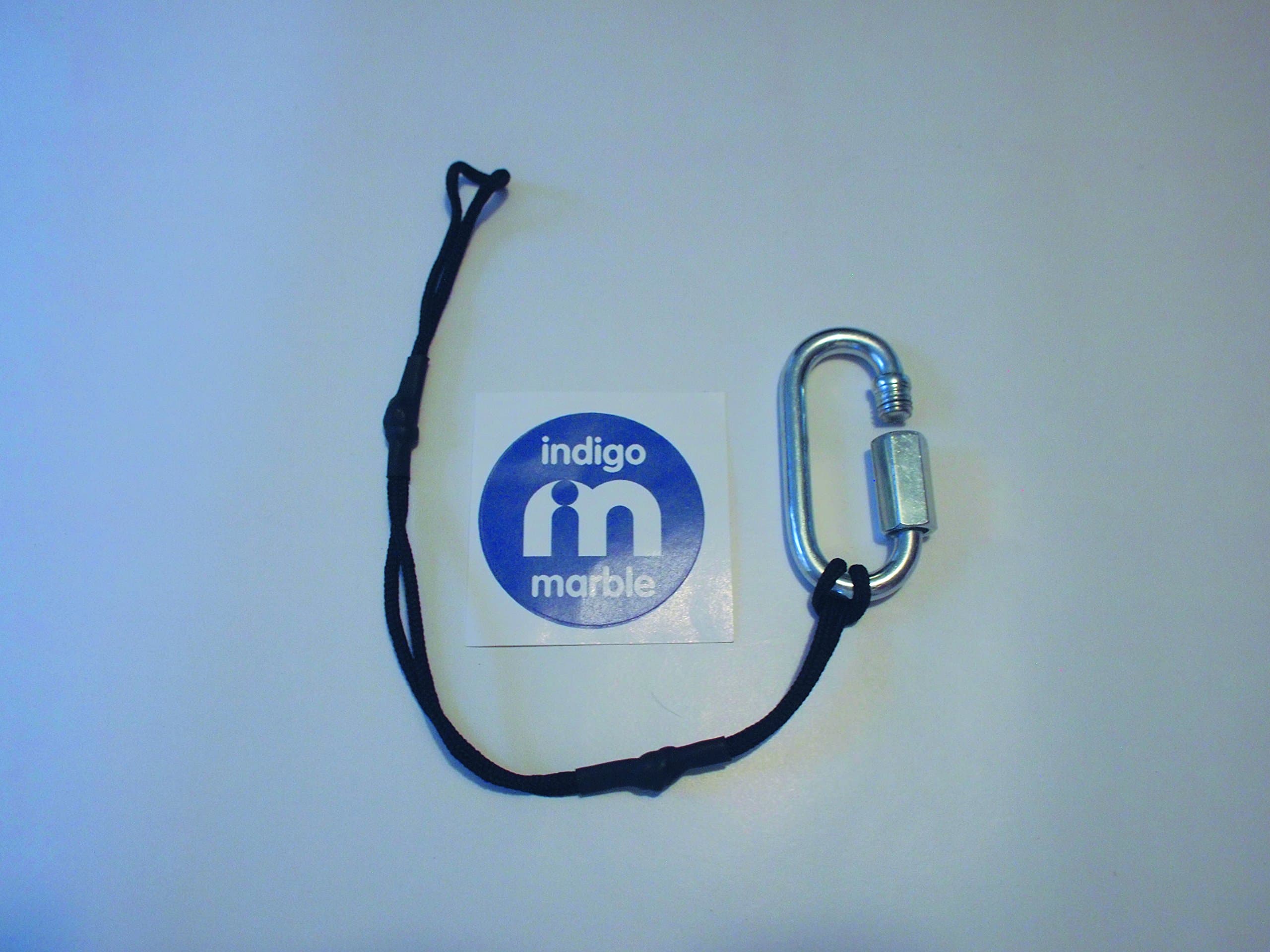 Camera Strap Tether. Strong Safety Leash for Your DSLR. Will Work with any Sling that's 1.5 inches Wide or Less with Durable Metal Carabineer & High Strength Chord. FREE Sticker Included