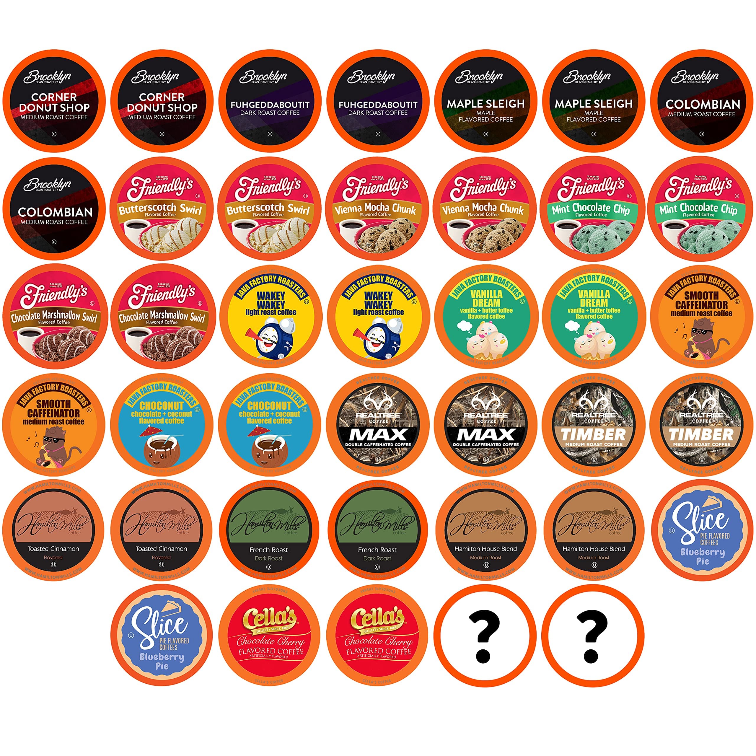 Two Rivers Coffee Mega Coffee Lovers Pods, Compatible with K Cup Brewers Including 2.0 Pods, Mega Coffee, 40 Count,TRC MS40