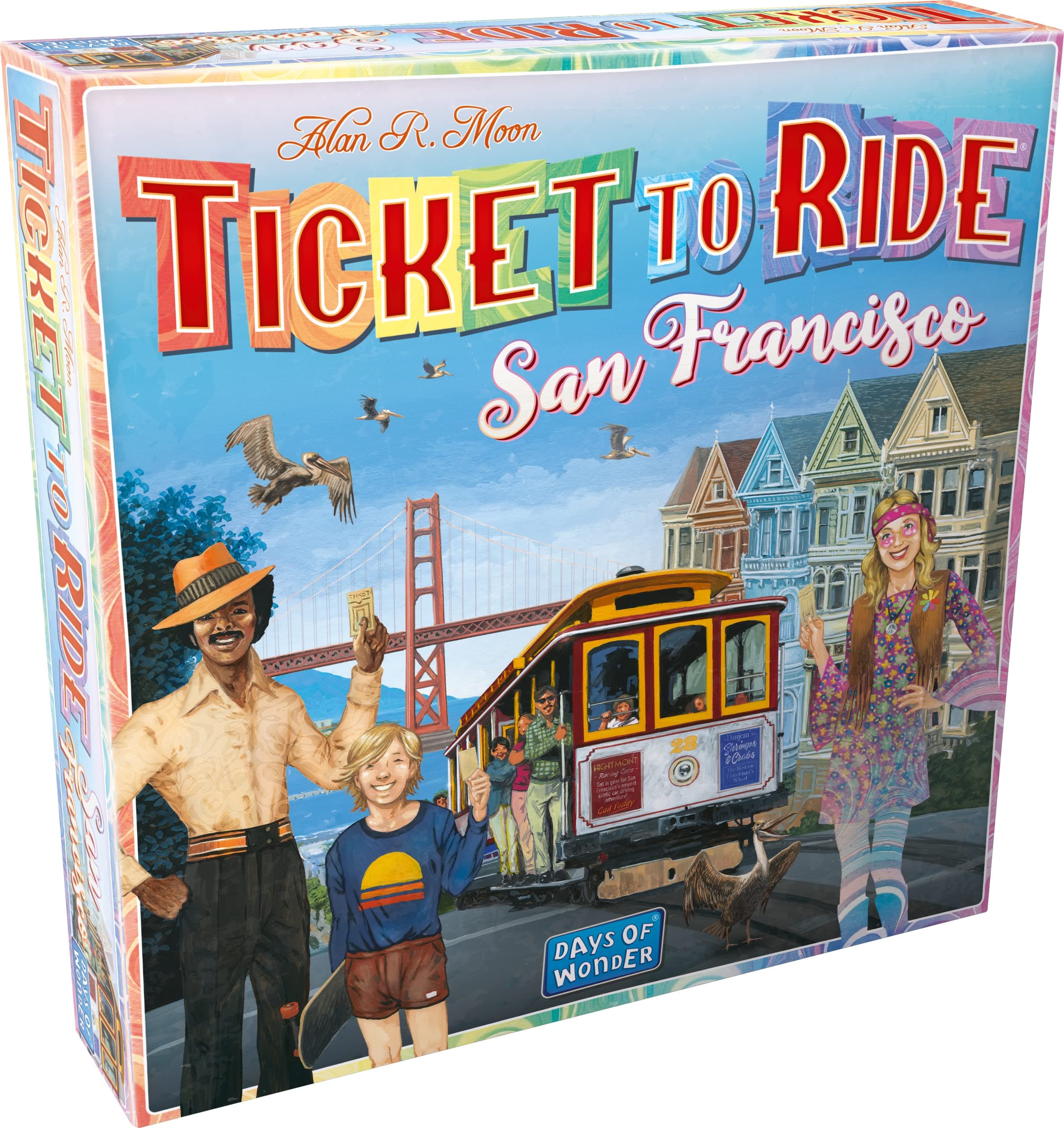 Asmodee Ticket to Ride San Francisco - DE - Board Game - Are you travelling to San Francisco in these cities? - 8+ - 2-4 players - German
