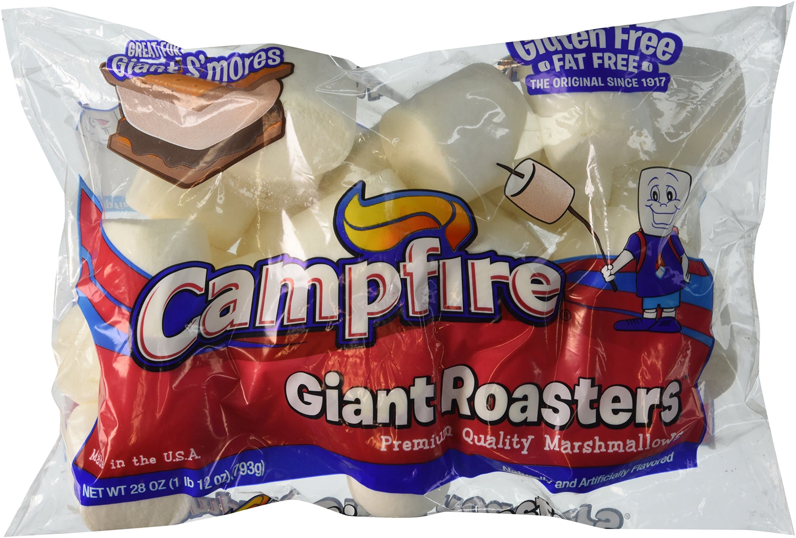 Campfire Giant Roasters Marshmallows Huge 28 Ounce Bag Pack of 3