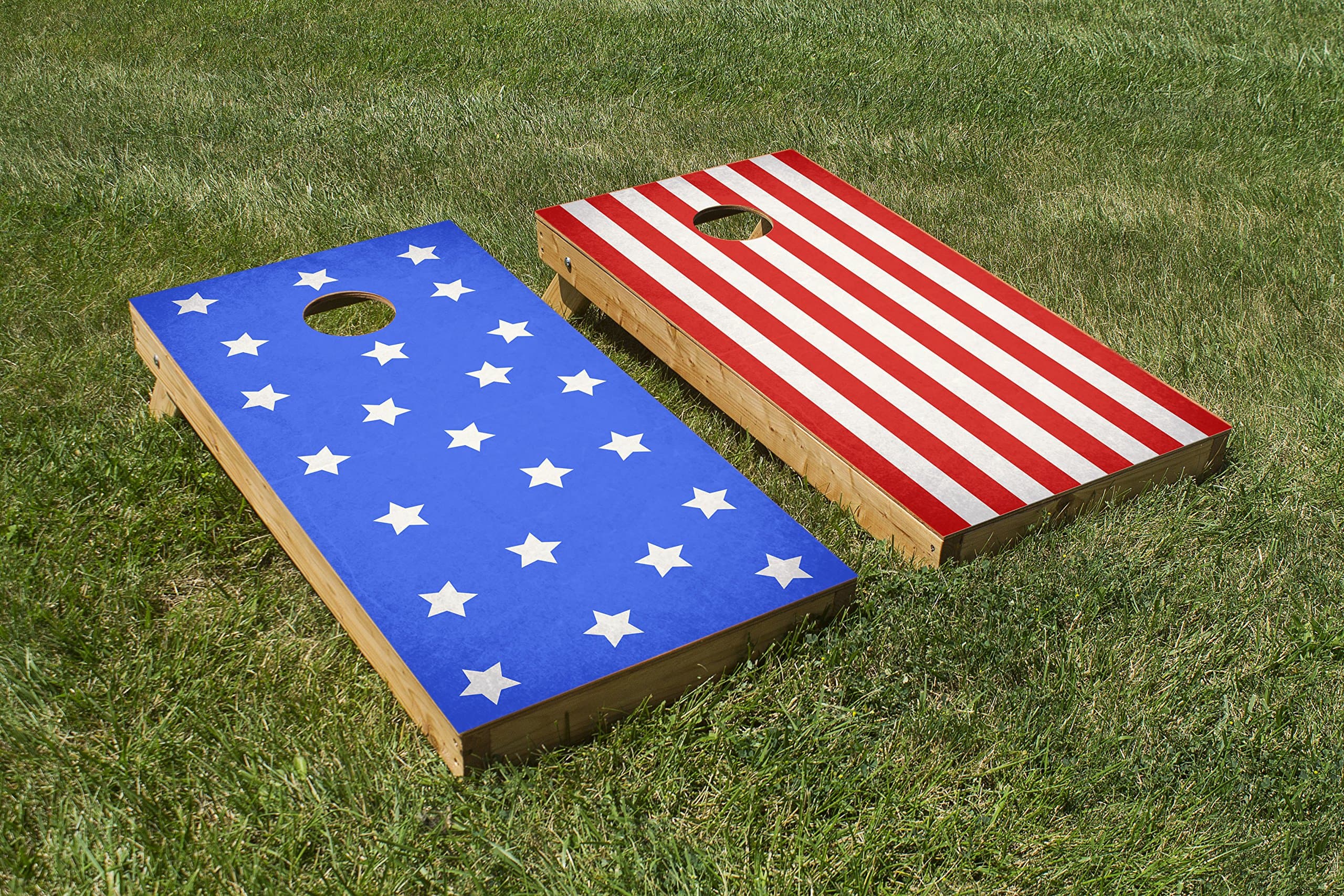 2 Piece Stars and Stripes Cornhole Board Set